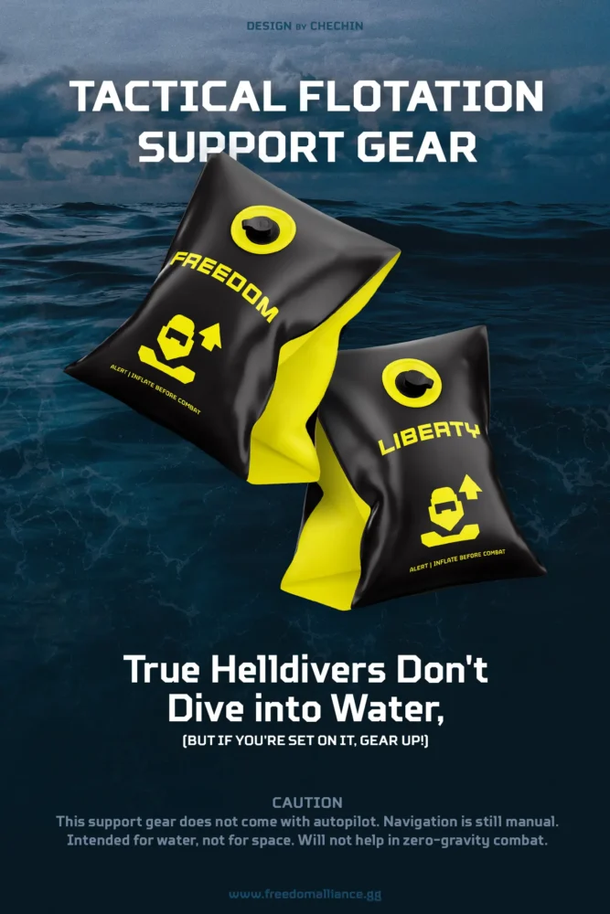 Tactical Flotation Support Gear True Helldivers Don't Dive Into Water