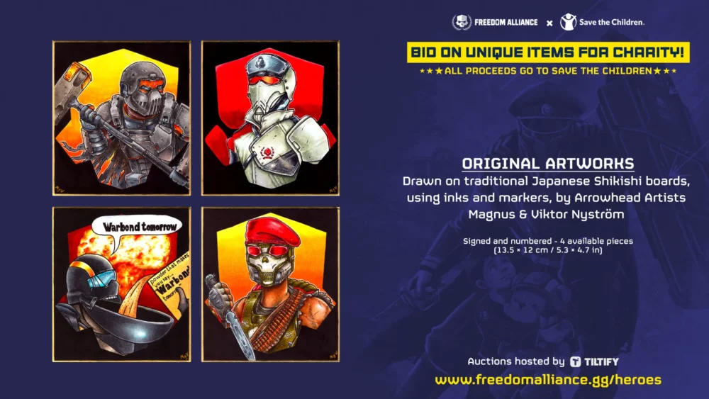 4. Heroes Auction - Artwork