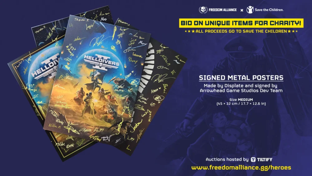7. Heroes Auction - Signed Displate Posters